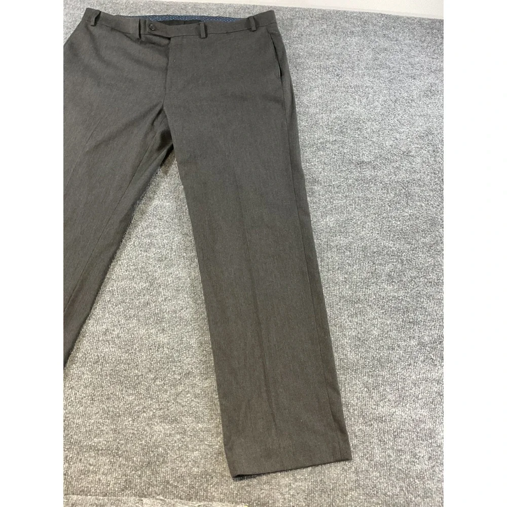 Lauren Ralph Lauren Dress Pants Mens 40x32 Gray Classic Fit Flat Front Business